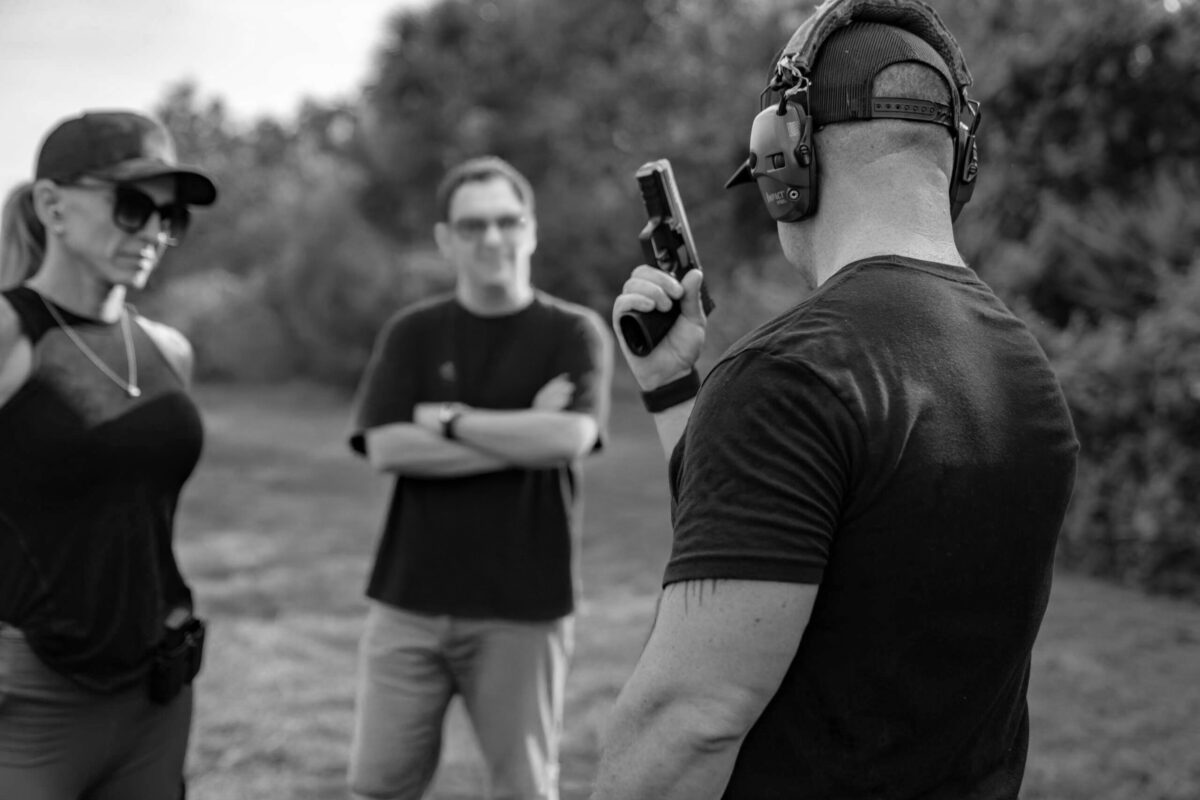 firearms training grayscale